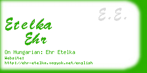 etelka ehr business card